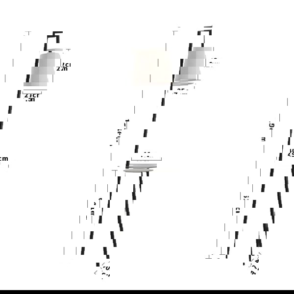 Metal Tray Table Floor Lamp with Linen Lampshade Floor Lamps Living and Home