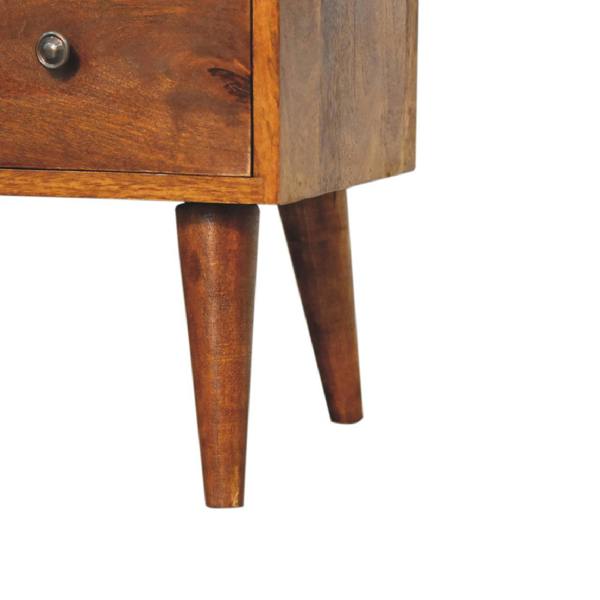Wyld Haus Merano Classic Chestnut Mango Wood Coffee Table 2 Drawers and Shelf