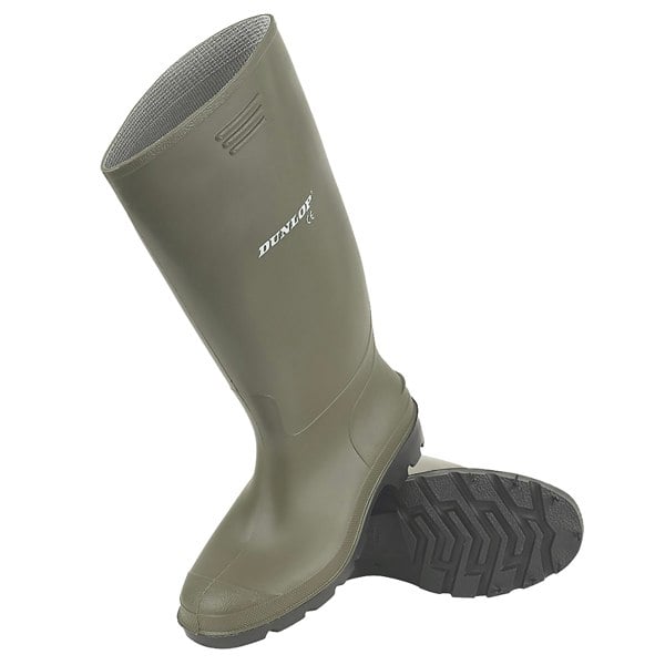 Dunlop Pricemastor PVC Welly / Mens Wellington Boots - Green