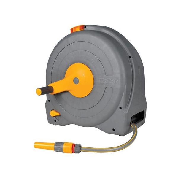Hozelock 2494 Freestanding 40m Fast Reel + 40m Of 12.5mm Hose - Multi Colour - 