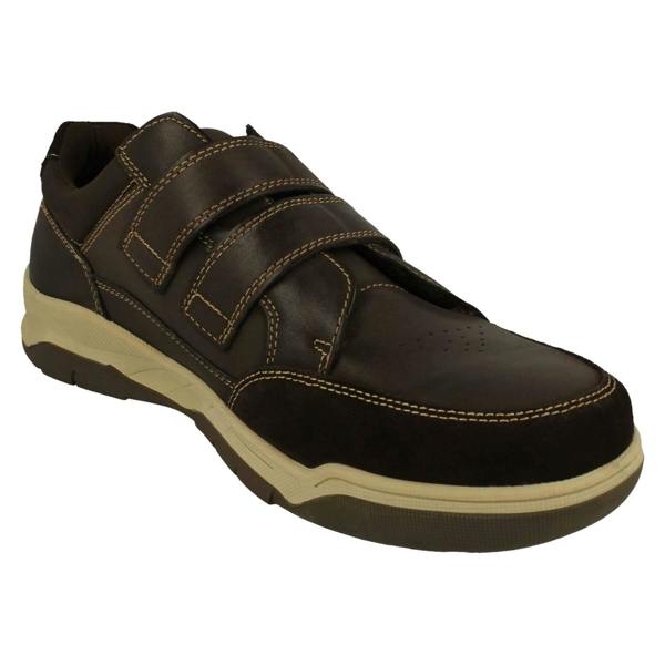 Hush Puppies Mens Hush Puppies Cushioned Insole Hook & Loop Shoes Fabian Double Strap