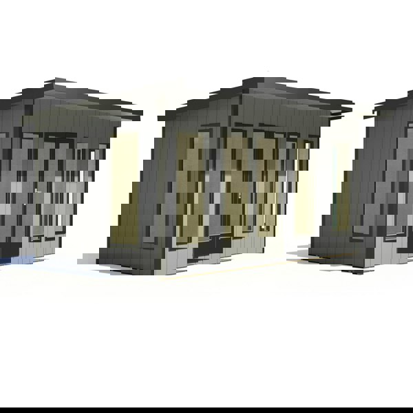 16x8 insulated Garden Studio Office Pent Roof - Best Shed