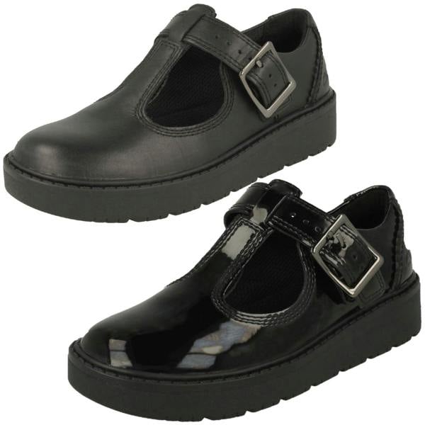 Clarks Girls Clarks Wedge T-Bar Shoes Plain Move K