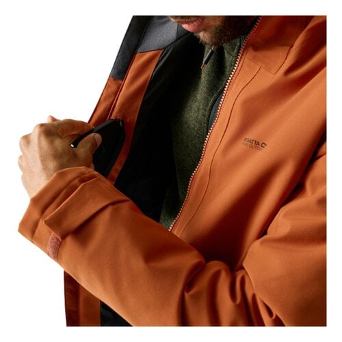 Regatta Mens Hoscar Waterproof Insulated Jacket - Rooibos Tea