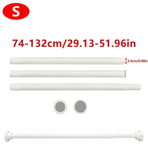 Havendro Extendable Telescopic Shower Curtain Rail Rod 74-132cm Diameter 25mm Pole