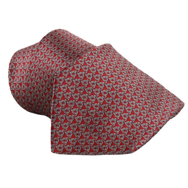 Dunhill woven mulberry silk tie with a wingnut pattern