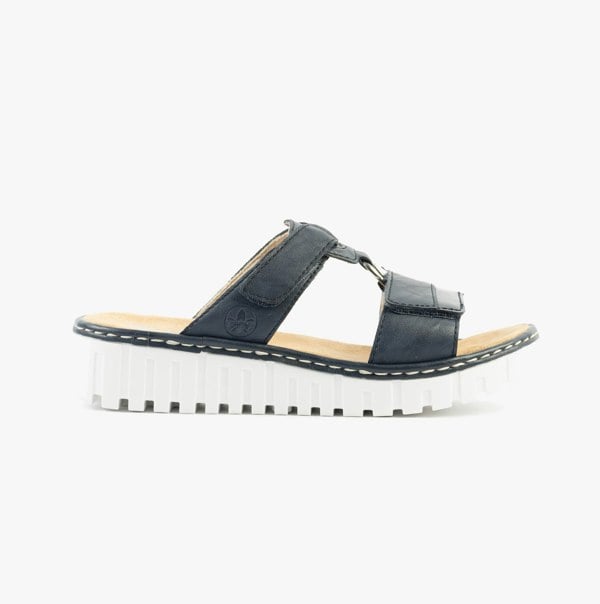 Rieker V1396-14 Womens Sandals - Blue