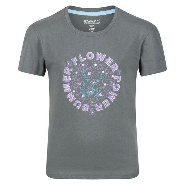 Regatta Kids Bosley V Flower T-Shirt - Balsam Green