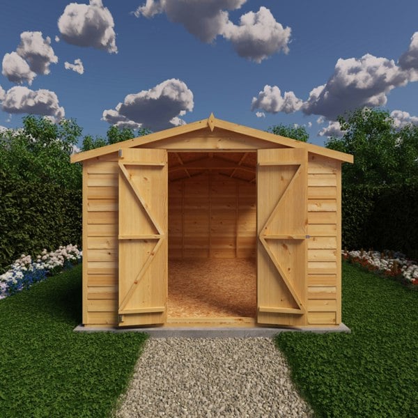Shire Overlap Double Door 12x8 Storage Shed