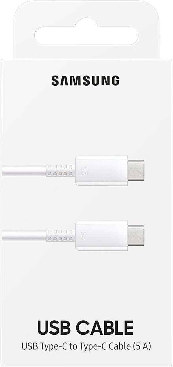 Samsung 1M 5 Amp USB C to USB C Cable White - EP-DN975BWEGWW