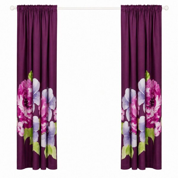 Smart Living Grace Curtain - Aubergine - 66"x72"