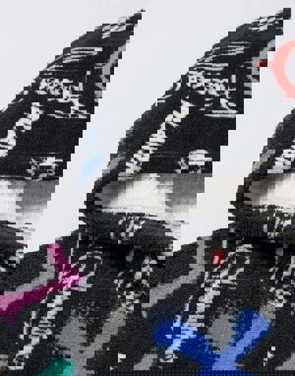 PlayStation Boys Black Logo Blanket Hoodie (One Size)