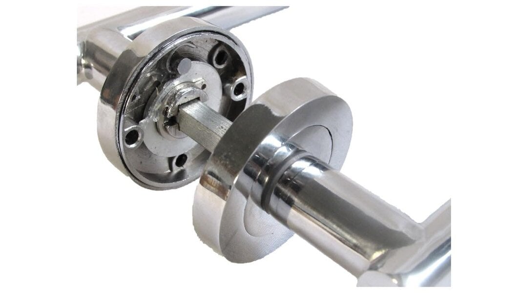 EDH Door Hardware Straight T Bar Internal Latch & Tubular Latch, Essential Sets for Internal, Featuring Polished Chrome Finish