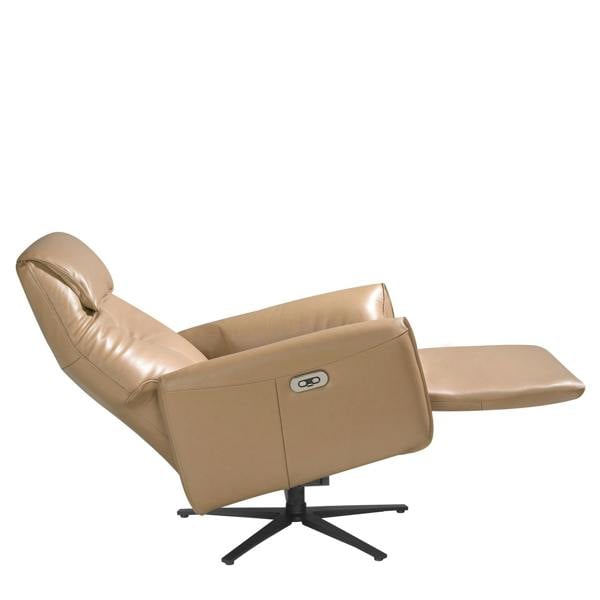Angel Cerdá Leather Swivel Relax Armchair Arena 5086
