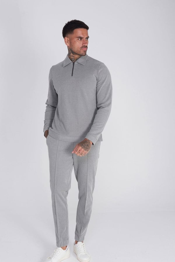 Harry Brown London Alacante Cotton Trouser in Charcoal