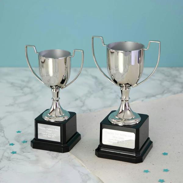 Personalised Engraved Trophy - H18cm - alternative angle