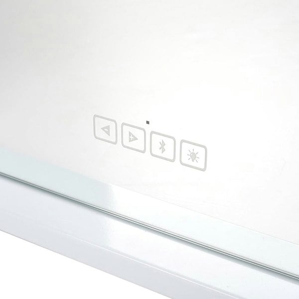 Hollywood LED Vanity Mirror with Bluetooth White Living and Home