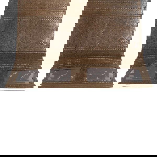 Assots London 'PRESTON' Tan Trifold Vegetable Tanned Real Leather Purse