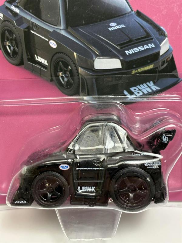 MCSlots Nissan Skyline GT-R R34 LB-ER34 Silhouette Skyline Black Qube Carz 6cm QZ00401BL