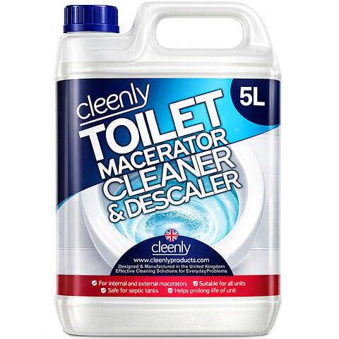 Cleenly Toilet Macerator Cleaner & Descaler - 5 litres Super Concentrated, Long-Lasting Formula Safe for All Saniflo Pump Unit