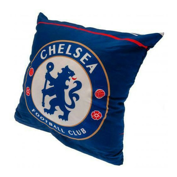 Chelsea FC Official Football Crest Cushion - Blue/White