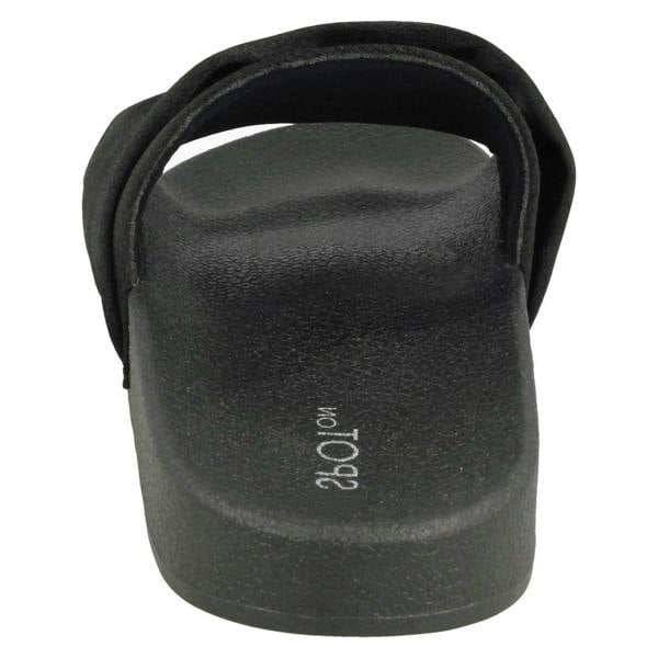 Spot On Ladies Spot On Satin Slider Mules
