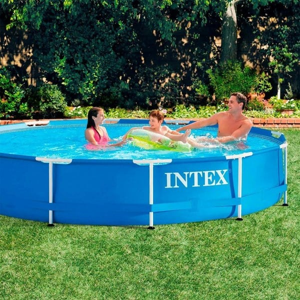 Intex 5 IN 1 Intex Metal Frame Swimming Pool Metal Frame Pool. 305 X 76CM With Accessories