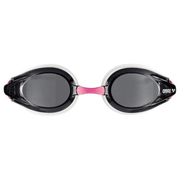 Arena Unisex Adult Tracks Swimming Goggles - White/Smoke/Fuchsia - 