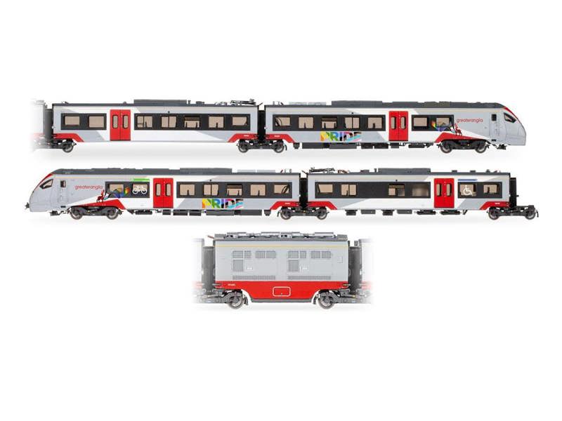 Hornby Class 755/4 FLIRT 4 Car Bi-Mode Train Greater Anglia Pride