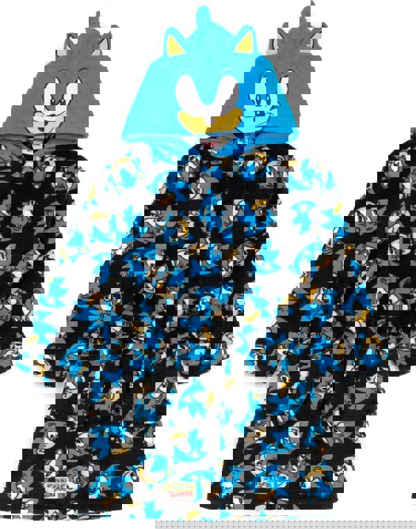 Sonic the Hedgehog Boys Blue Sonic Bathrobe