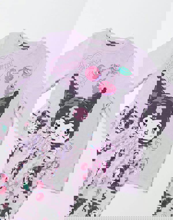 Hello Kitty Girls Multicoloured Kuromi Long Sleeve Long Leg Pyjama Set