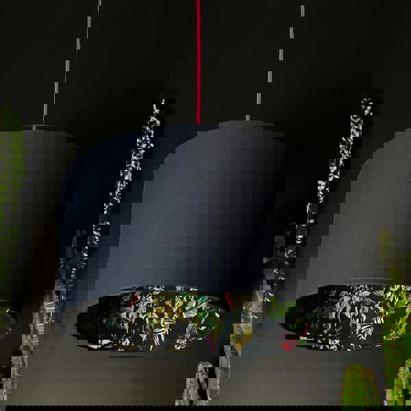 Twilight Deadly Night Shade Silhouette Lampshade in Deep Space Navy. Designed and handmade by Love Frankie