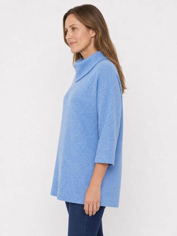 PennyPlain Cowl Tunic - Cornflower