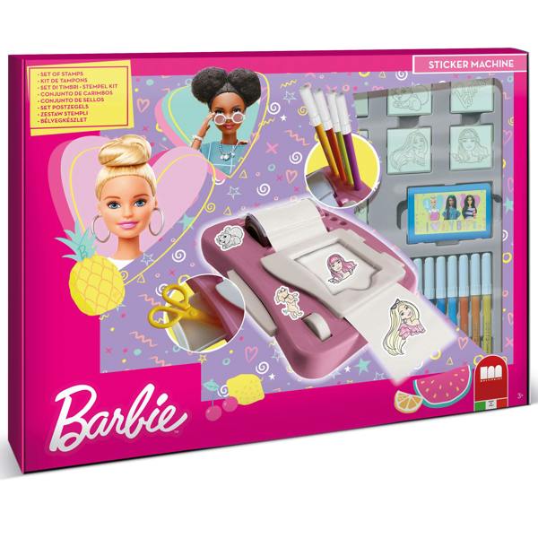 Barbie Sticker Machine by Multiprint – Kids Craft & Stationery Set