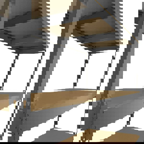 Monster Racking Q-Rax Heavy Duty Storage Shelving, 160cm W, 60cm D, Grey