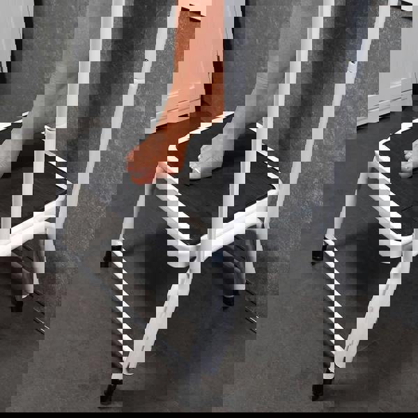 Gr8 Home Step Stool Non Slip Mat Caravan Door Ladder Van Motorhome Camper With Handrail