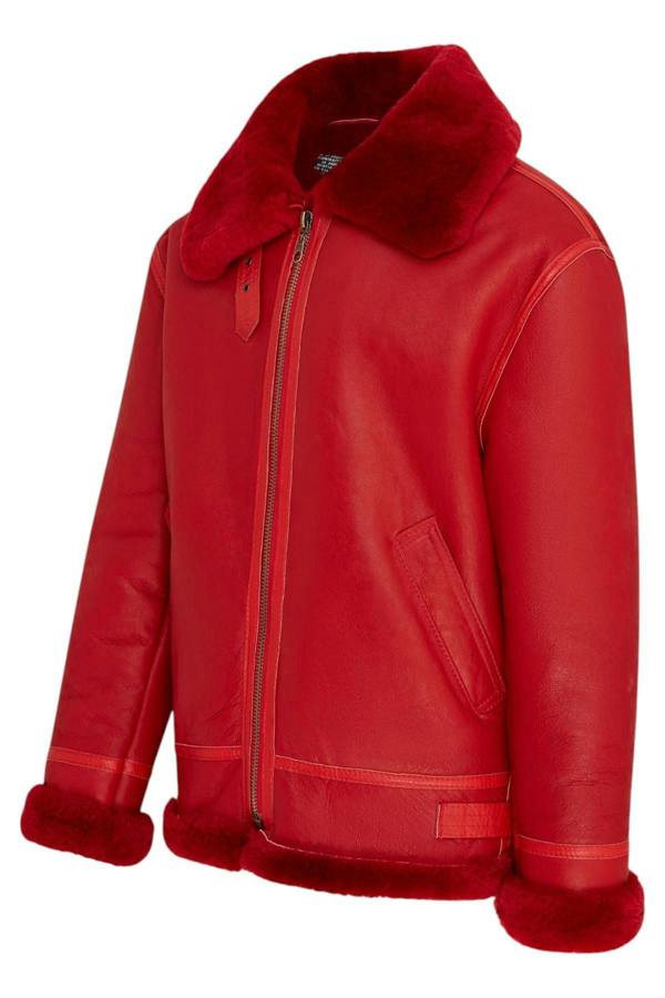 Infinity Leather Mens B3 Bomber RAF Aviator Sheepskin Jacket -Wyndham
