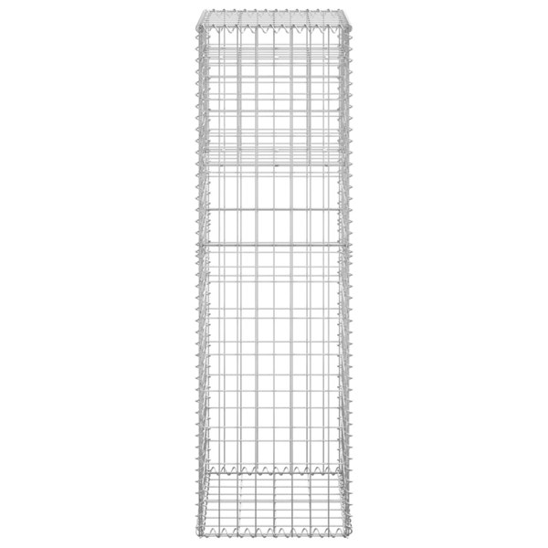 Berkfield Gabion Basket Posts 2 pcs 40x40x140 cm Iron
