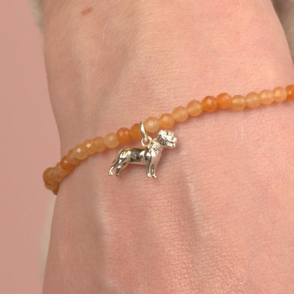 Mylee London Staffordshire Bull Terrier Crystal Bracelet - Personalised