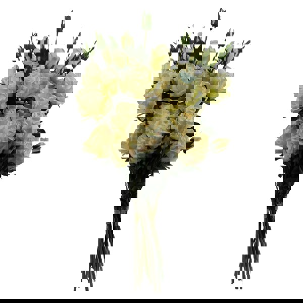 Leaf 6 x 60cm Cream Rose Artificial Flower Sprays - 24 Flowers 18 Buds