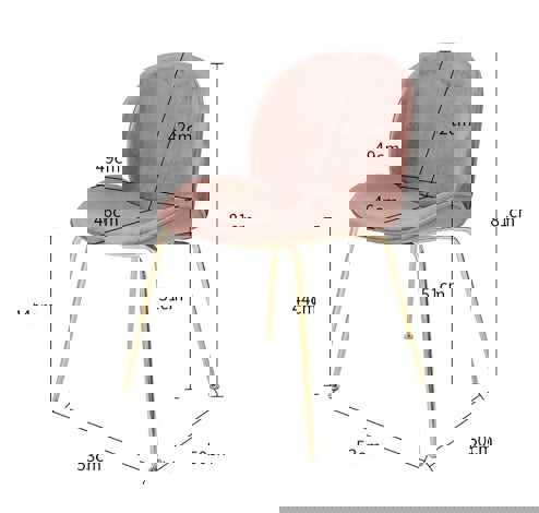Lule Dining Chair, Velvet-Weilai Concept-Weilai Concept