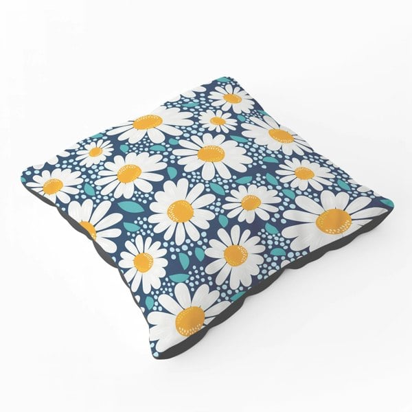 Warren Reed Camomile Flowers Floor Cushion