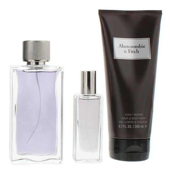 Abercrombie & Fitch First Instinct EDT 100ml, 15ml + Shower Gel 200ml Gift Set for Him