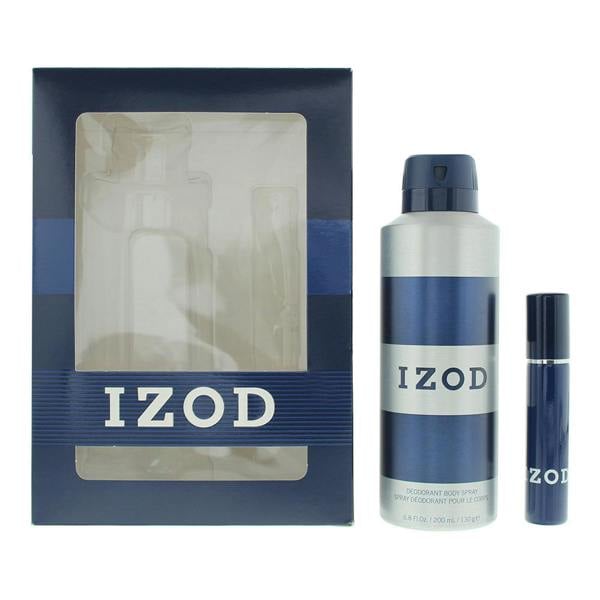 Izod Blue 2 Piece Gift Set: Eau de Toilette 15ml - Body Spray 200ml