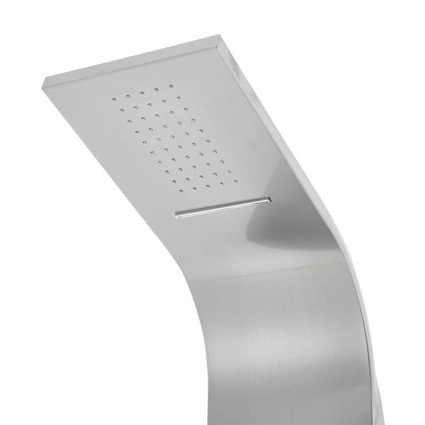 Bathroom Silver Stainless Steel Shower Tower Panel Bathroom Shower Living and Home