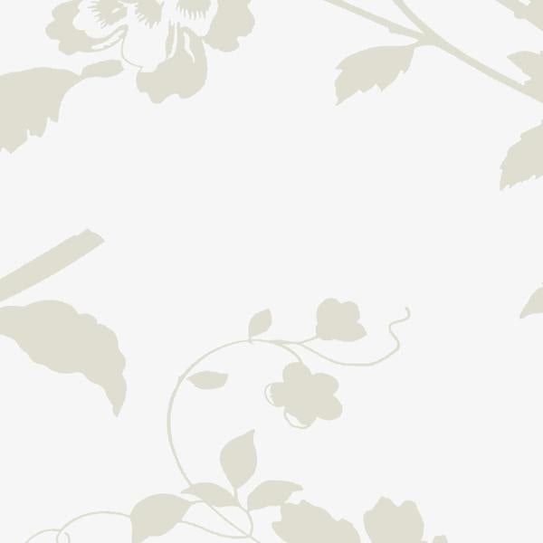 Laura Ashley Oriental Garden Pearlescent Wallpaper - White - 10m