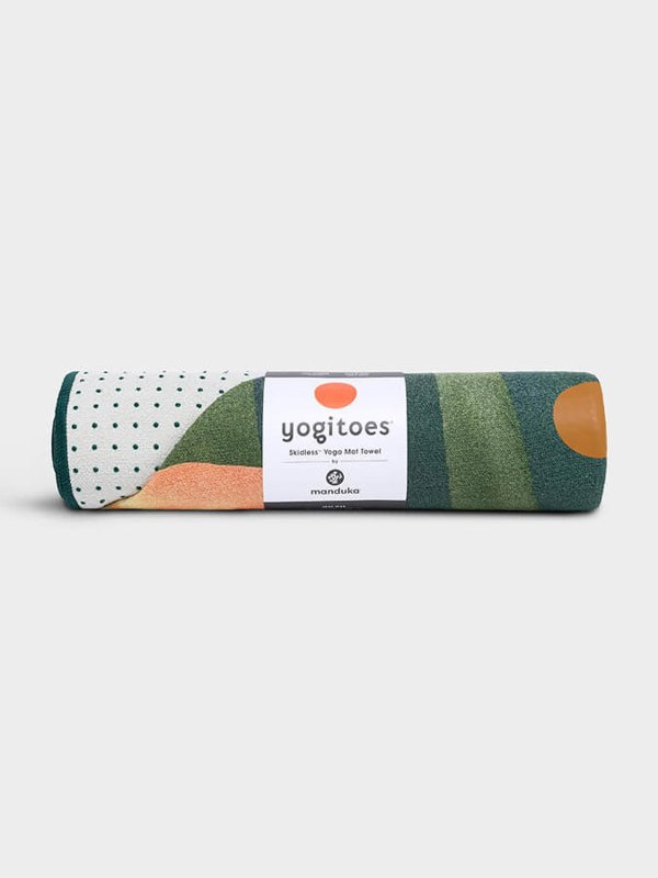 Manduka Yogitoes Mat Size rSKIDLESS Yoga Towels 71'' - Lily Pads