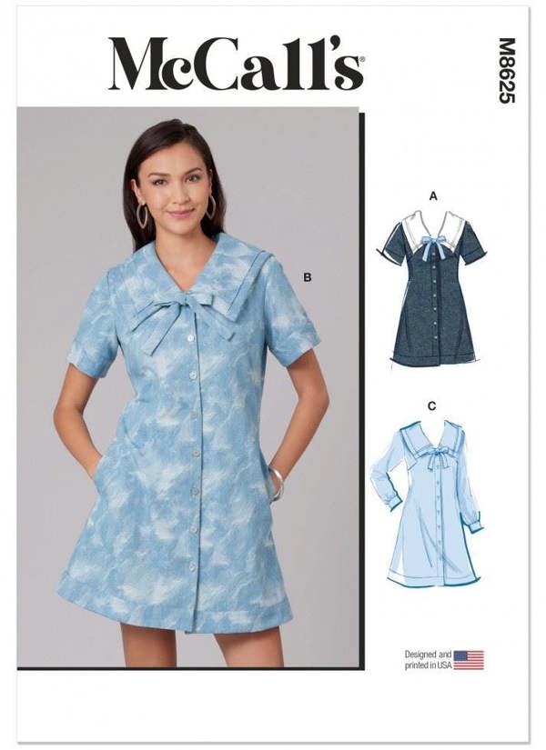 McCalls 8625 Paper Sewing Pattern – Women's Dress, Intermediate