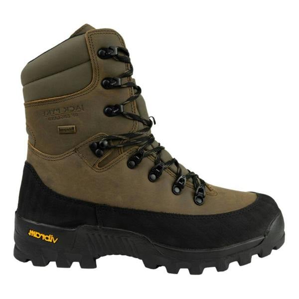 Side profile of Jack Pyke Hunters boots showing durable leather upper
