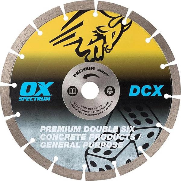 OX Spectrum Premium Double Six Diamond Blade - GP  230-22.23mm